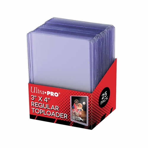Ultra Pro 3" x 4" Clear Regular Top Loaders (25 Pack)