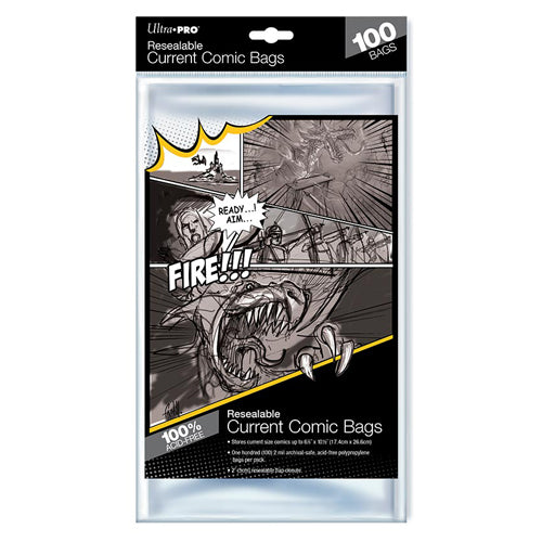 Ultra Pro Current Size Comic Bags (100 Pack)