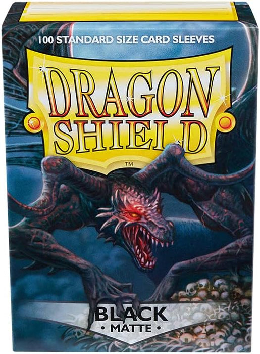 Dragon Shield - Black Matte Sleeves - Standard Size (100 Pack)