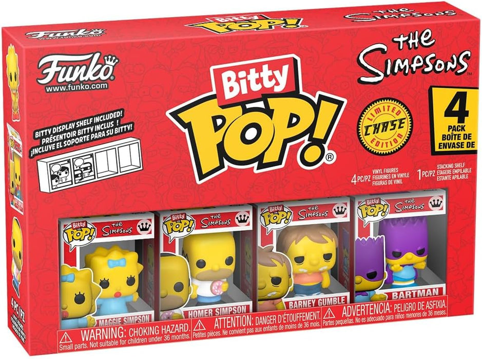 Maggie, Homer & Mystery Figure – Funko Bitty Pop! The Simpsons (4 Pack)