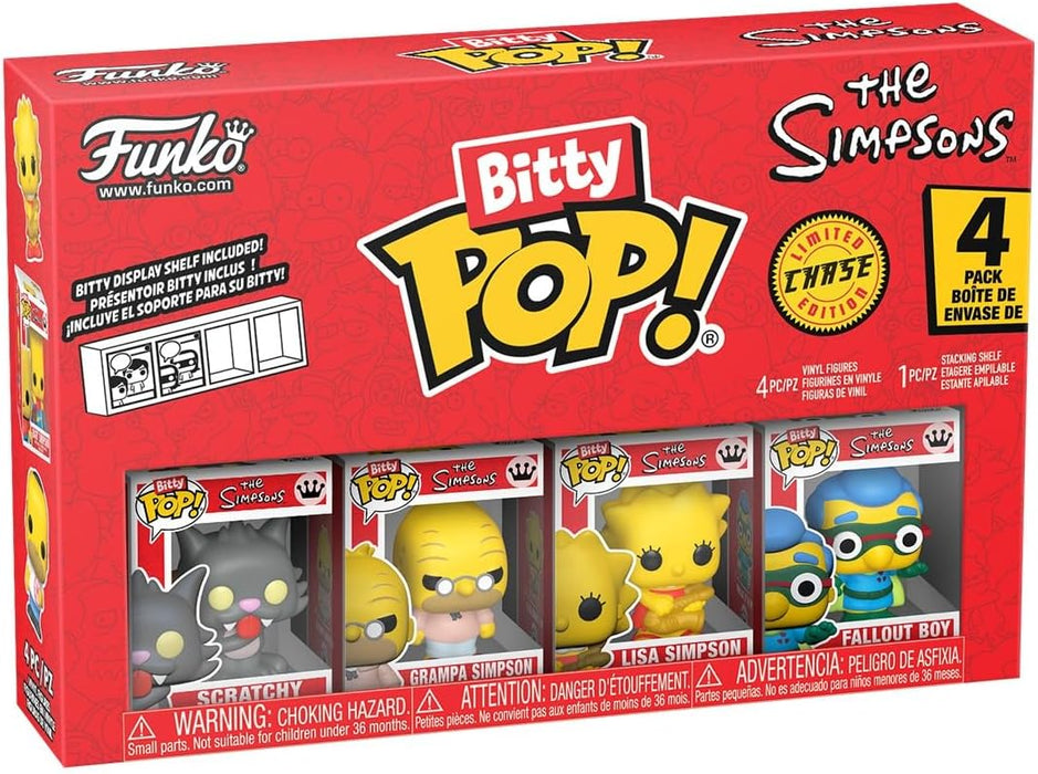 Scratchy, Grampa, Lisa & Mystery Figure – Funko Bitty Pop! The Simpsons (4 Pack)