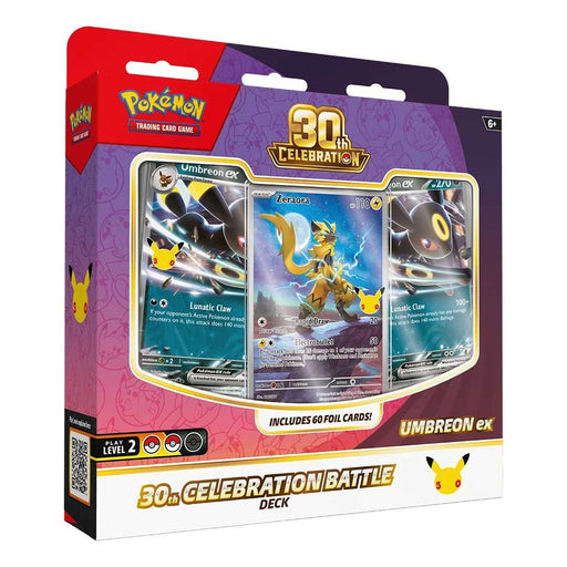 Pokémon TCG: 30th Celebration Battle Deck (Espeon ex or Umbreon ex)
