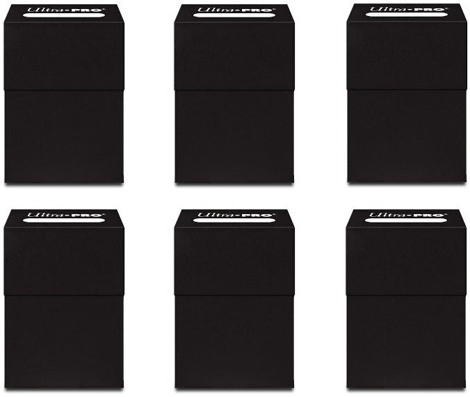 6x Ultra Pro Deck Box - Black