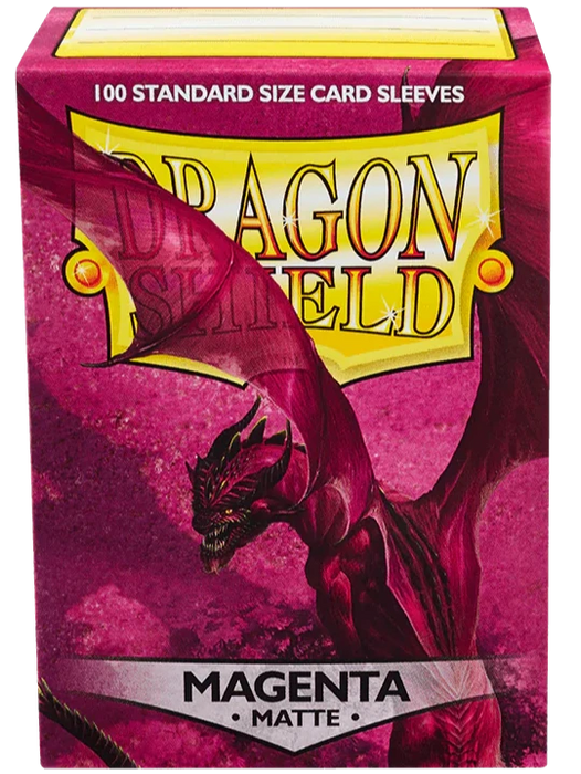 Dragon Shield - Magenta Matte Sleeves - Standard Size (100 Pack)