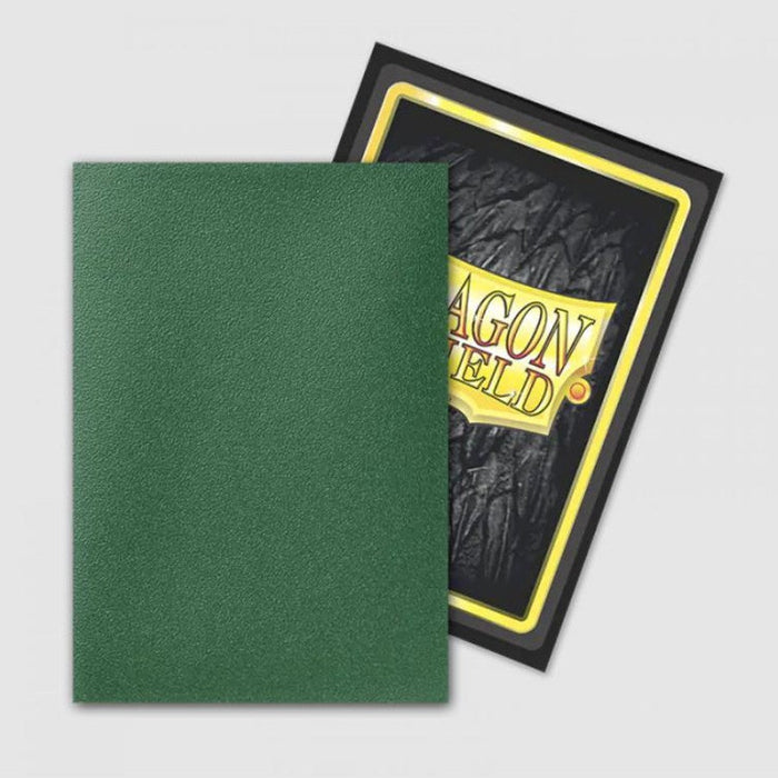 Dragon Shield - Power Metallic Green Dual Matte Sleeves - Standard Size (100 Pack)