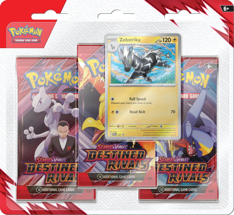 Pokemon TCG: Scarlet & Violet - Destined Rivals Zebstrika pack